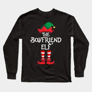 Boyfriend Elf Matching Family Christmas Long Sleeve T-Shirt